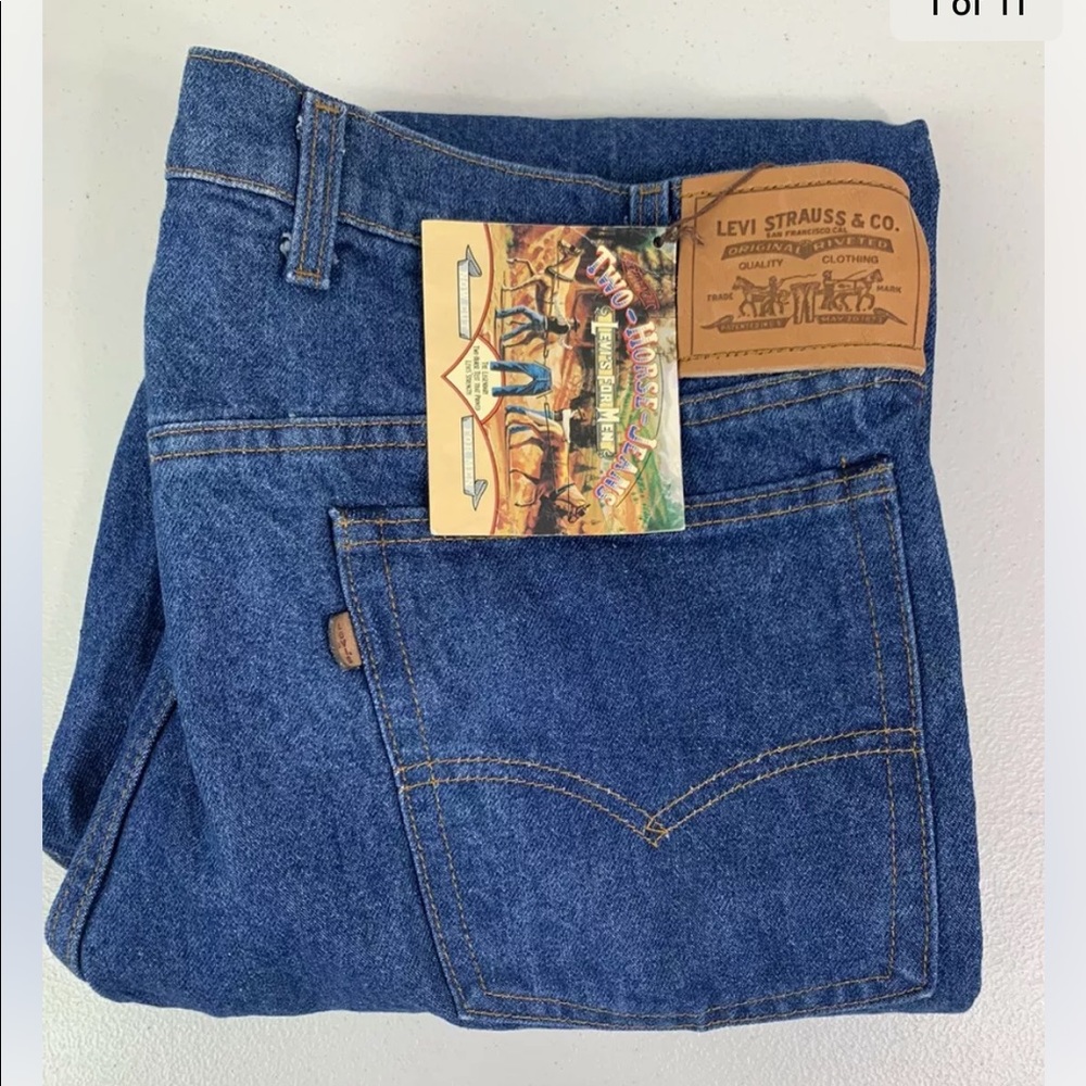 Vintage Levi's 41549 0215 Deadstock Two Horse 44x32 with tags